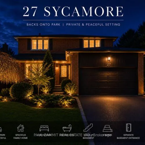 Premium freehold home for sale: 27, Sycamore, Aileen-Willowbrook, Markham