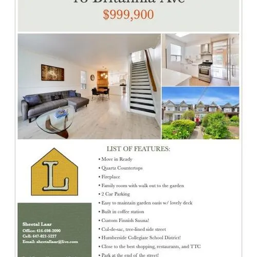 Premium freehold home for sale: 18, Britannia, Junction Area, Toronto