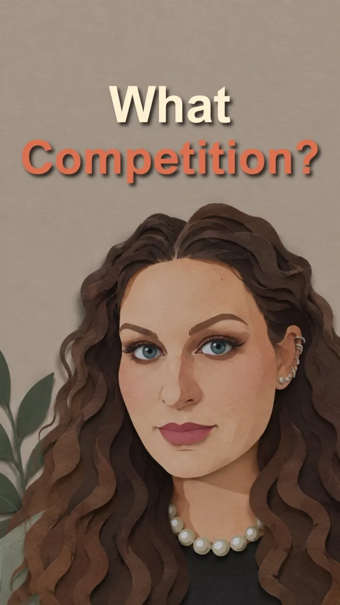 There’s no competition except yesterday’s version of me....